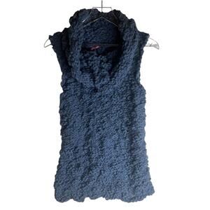 Hand Knitted Sleeveless Cowl Neck Sweater